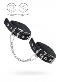 Черные оковы из одного ремешка с люверсами - Pecado - купить с доставкой в Химках