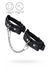 Черные мини-оковы со скруглёнными углами - Pecado - купить с доставкой в Химках