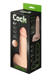 Телесный фаллоудлинитель с мошонкой Cock Next - 17 см. - LOVETOY (А-Полимер) - в Химках купить с доставкой