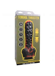 Черно-красная мини-машина на присоске Tendril Thruster - 21,6 см. - Doc Johnson - купить с доставкой в Химках