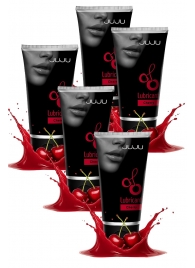 Набор из 5 съедобных лубрикантов JUJU со вкусом вишни - JuJu - купить с доставкой в Химках