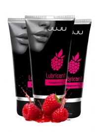 Набор из 3 съедобных лубрикантов JUJU со вкусом малины - JuJu - купить с доставкой в Химках
