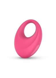 Розовое интерактивное эрекционное виброкольцо Leo - Easy toys - в Химках купить с доставкой