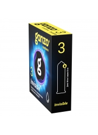 Супертонкие презервативы Ganzo Invisible - 3 шт. - Ganzo - купить с доставкой в Химках
