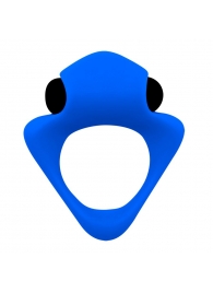 Синее эрекционное кольцо Wooomy Tribeс с вибрацией - Adrien Lastic - в Химках купить с доставкой