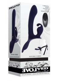Женский страпон с вибрацией Giving Vibes - Evolved - купить с доставкой в Химках