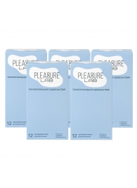 Набор из 5 упаковок ультратонких презервативов Pleasure Lab (по 12 шт.) - Pleasure Lab - купить с доставкой в Химках