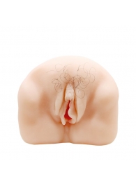 Телесный мастурбатор-вагина с оволосением и вибрацией - Baile - в Химках купить с доставкой