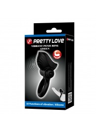 Черное эрекционное кольцо с вибрацией Adrien - Baile - в Химках купить с доставкой