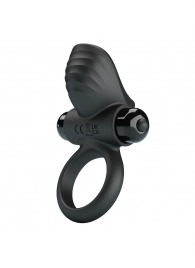 Черное эрекционное кольцо с вибрацией Adrien - Baile - в Химках купить с доставкой