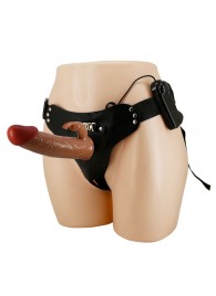 Мужской полый страпон с вибрацией Marion - Baile - купить с доставкой в Химках