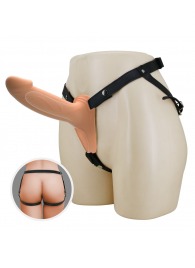 Телесный полый мужской страпон London - 16,8 см. - Baile - купить с доставкой в Химках