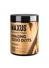Точечные презервативы MAXUS 2000 Amazing Dots с железным кейсом - 12 шт. - Maxus - купить с доставкой в Химках