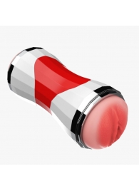 Двусторонний мастурбатор в колбе Power Grip Cup - вагина и ротик - Boys of Toys - в Химках купить с доставкой