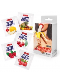 Набор из 5 саше съедобных смазок Tutti-Frutti - Биоритм - купить с доставкой в Химках