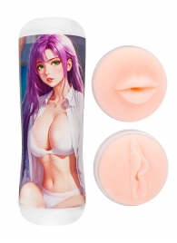 Двусторонний мастурбатор аниме - ротик и вагина - Tokyo Style - в Химках купить с доставкой