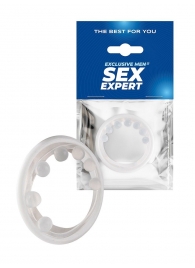 Эрекционное кольцо с мягкой стимулирующей насадкой - Sex Expert - в Химках купить с доставкой
