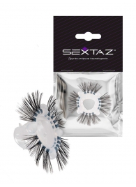 Эластичное эрекционное кольцо с черными «ресничками» - Sextaz - в Химках купить с доставкой