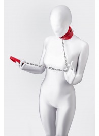 Красный ошейник с подкладкой из меха - ToyFa - купить с доставкой в Химках