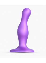 Фиолетовая насадка Strap-On-Me Dildo Plug Curvy size S - Strap-on-me - купить с доставкой в Химках