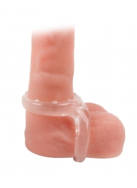 Прозрачное двойное эрекционное кольцо - Sex Expert - в Химках купить с доставкой