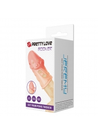 Телесная насадка на пенис Booker - 8 см. - Baile - в Химках купить с доставкой