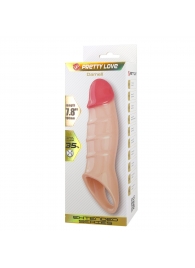 Телесная удлиняющая насадка на пенис Darnel - Baile - в Химках купить с доставкой