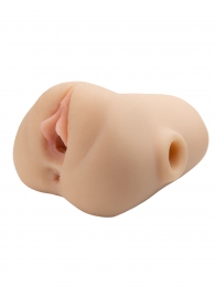 Телесный мастурбатор с вибрацией Double Pounder Vibrating Squeeze Stroker - Pipedream - в Химках купить с доставкой