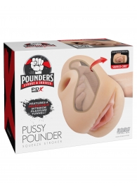 Телесный мастурбатор-вагина Pussy Pounder Squeeze Stroker - Pipedream - в Химках купить с доставкой