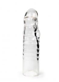 Прозрачная закрытая насадка на член - 15 см. - Sex Expert - в Химках купить с доставкой