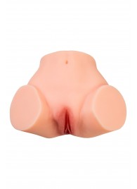 Телесный реалистичный мастурбатор-полуторс с 2 любовными входами - No Name - в Химках купить с доставкой