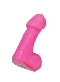 Розовая свеча в форме пениса - 47 гр. - Pecado - купить с доставкой в Химках