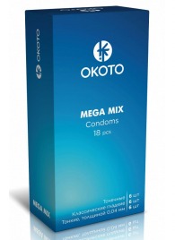 Презервативы OKOTO Mega Mix - 18 шт. - Sitabella - купить с доставкой в Химках
