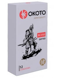 Точечные презервативы OKOTO Dotted - 12 шт. - Sitabella - купить с доставкой в Химках