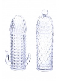 Набор из 2 прозрачных насадок на член Seductive Tickler Sleeves Set - NMC - в Химках купить с доставкой