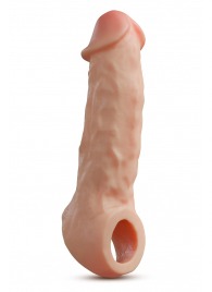 Телесная насадка-удлинитель Intrepid 9.25 Inch Realistic Penis Extender Sleeve - 23,5 см. - Blush Novelties - в Химках купить с доставкой