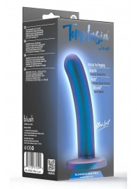 Синяя насадка с гладкой поверхностью Surrender 5.75 Inch Intermediate Pegging Dildo - 14,6 см. - Blush Novelties - купить с доставкой в Химках