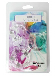 Набор из 3 эрекционных прозрачных колец - Boys of Toys - в Химках купить с доставкой