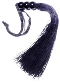 Черная силиконовая плетка - 25,4 см. - Boys of Toys - купить с доставкой в Химках