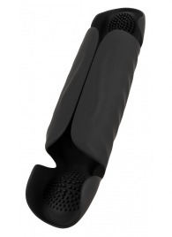 Черный вибромастурбатор с трехточечной стимуляцией Penis Trainer with 3 Point Stimulation - Orion - в Химках купить с доставкой