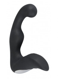 Черный перезаряжаемый стимулятор простаты с вибрацией - 14,6 см. - Orion - в Химках купить с доставкой