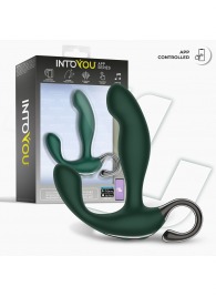 Зеленый вибромассажёр простаты Greeny - 12,8 см. - Intoyou - в Химках купить с доставкой