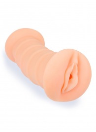 Телесный двусторонний мастурбатор с вибропулей и эрекционными кольцами в комплекте - Sexy Girl - в Химках купить с доставкой