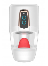 Белый мастурбатор с язычком и возвратно-поступательными движениями - Secwell - в Химках купить с доставкой