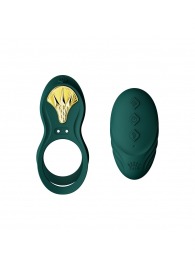 Зеленое эрекционное виброкольцо Bayek с пультом ДУ - Zalo - в Химках купить с доставкой