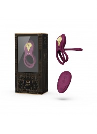 Фиолетовое эрекционное виброкольцо Bayek с пультом ДУ - Zalo - в Химках купить с доставкой