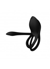 Черное эрекционное виброкольцо Bayek с пультом ДУ - Zalo - в Химках купить с доставкой