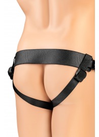 Телесный фаллопротез на черных ремнях Conall - 15 см. - ToyFa - купить с доставкой в Химках