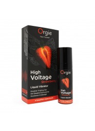 Жидкий вибратор Orgie High Voltage Strawberry - 15 мл. - ORGIE - купить с доставкой в Химках