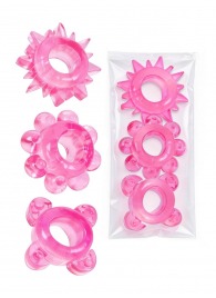 Комплект из 3 розовых эрекционных колец - Erowoman-Eroman - в Химках купить с доставкой
